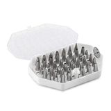 Set thermohauser Set kleine spuitmonden (roestvrij staal, PE), 55-delig