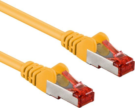 Goobay 68300 CAT 6 UTP-kabel - RJ45 - 1 m - Geel