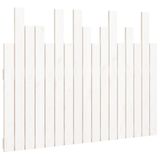 VidaXL Hoofdbord Wandmontage Grenenhout Wit 108x3x80 cm