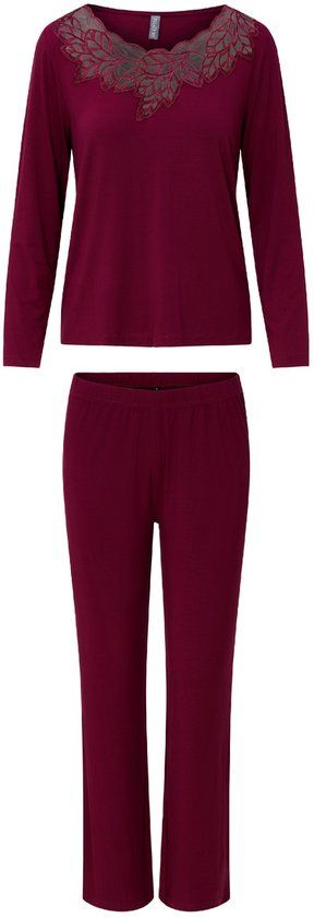 LingaDore Pyjama Lange Mouw Effen Vrouwen S Port 95% Bamboe 5% Elasthan