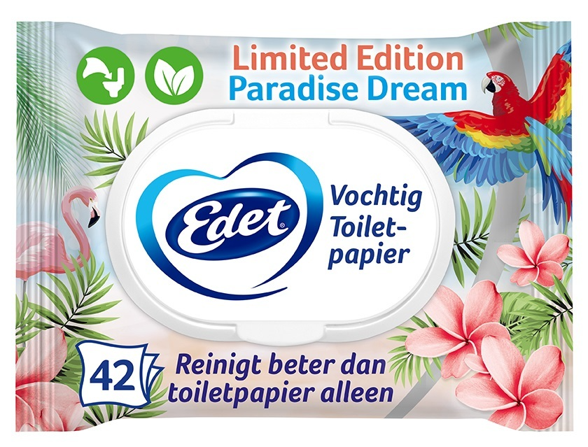 Edet Edet Paradise Dream Vochtig Toiletpapier