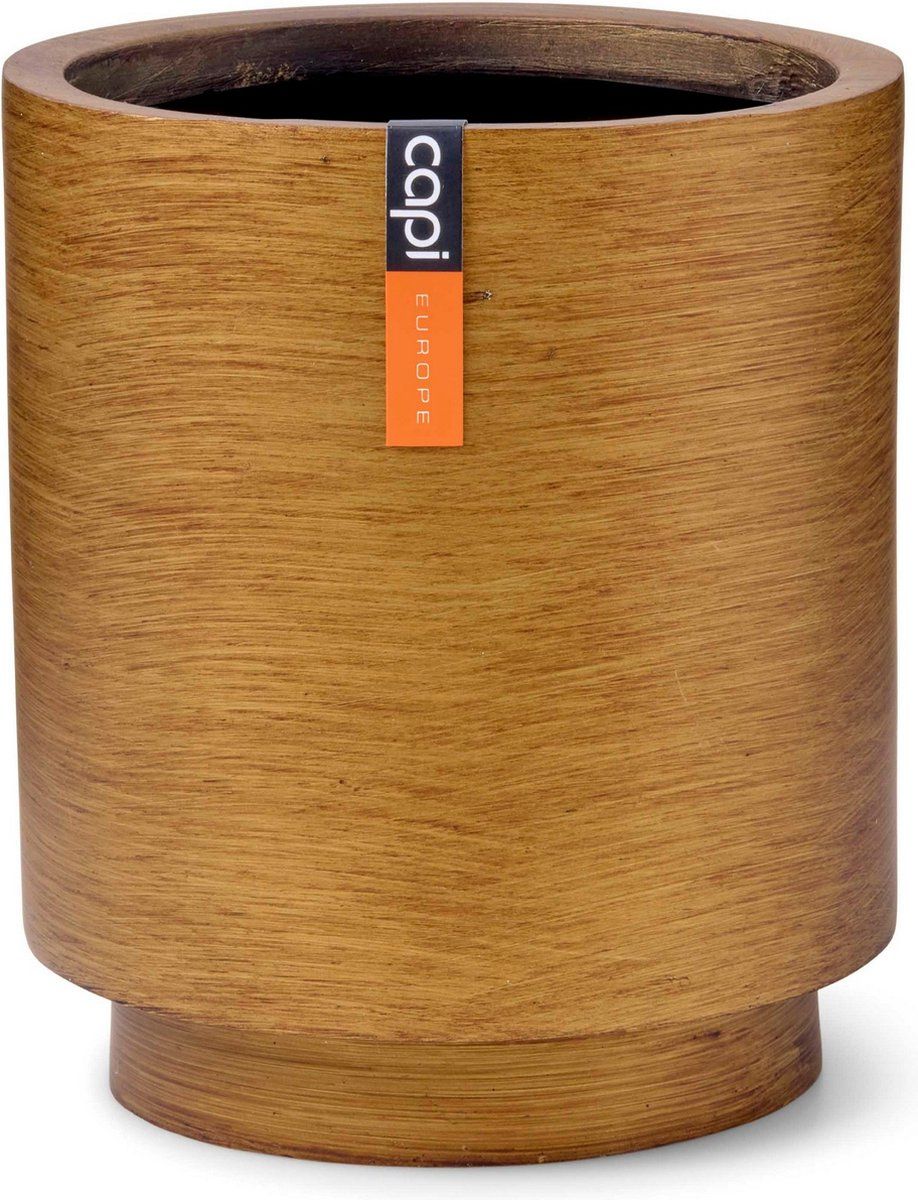 Capi Europe Vaas cilinder Retro - 11x12 - Goud - Bloempot voor binnen - BRTG312