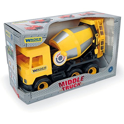 Wader Quality Toys Middle Truck Betoniarka zólta w kartonie