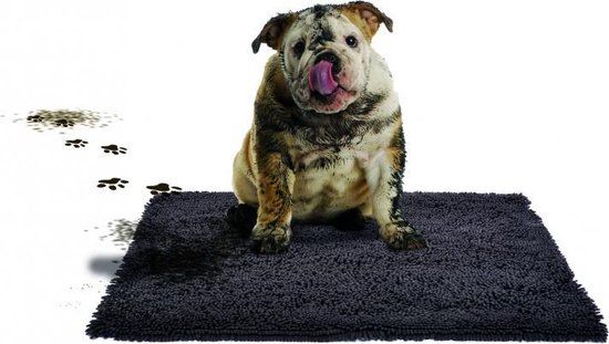 Duvoplus Huisdierenmat MagicClean 90x65 cm donkergrijs