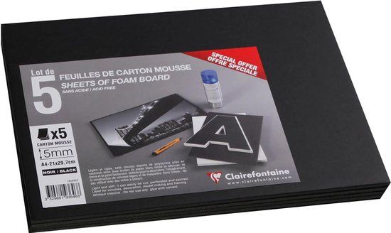 Clairefontaine Schuimbord, A3, 3 mm, wit