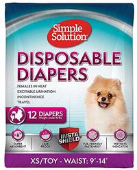 Simple Solution True Fit Wegwerpluiers voor teefjes - XS/Toy - 12 stuks