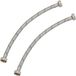 KOTARBAU® 2 Pièces - Tuyau de raccordement flexible 1/2" x 1/2" - Tuyau de robinet flexible 40 cm - Tuyau de raccordement sanitaire - Tuyau de connexion flexible - Tuyau de raccordement pour robinetterie - avec tresse en acier inoxydable