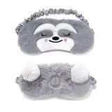 Merkloos / Sans marque ShopVlot 2 stuks oogmasker slaap vrouwen meisjes kinderen volwassen kind zachte banden elastische banden fluffant ademend