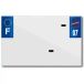 Blanco PVC nummerplaatstrip Top Plaq 07