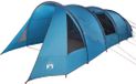 vidaXL Tente tunnel pour 6 personnes Bleu et Gris