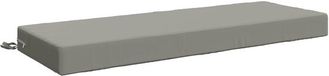 vidaXL - Zitkussen - SOEST - 100% Polyester - Grijs - 120 x 40 x 10 cm