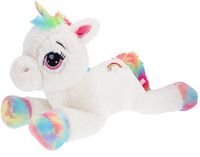 Pluchiez Knuffel Eenhoorn Liggend 80 Cm Wit