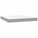 VidaXL Kingsize Matras met binnenvering 160x200x20 cm Medium Grijs/Wit Polyester