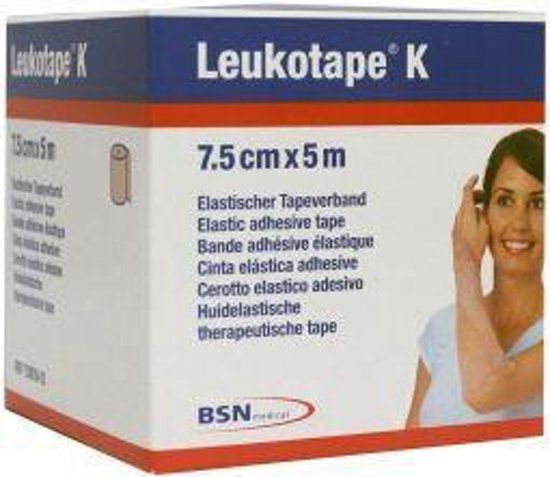 Leukotape K Huidskleur 7,5cm x 5m