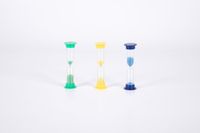 TickIT tickit® Mini Zandtimers Set Meerkleurig Kunststof