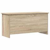 vidaXL Opbergkist Sonoma Eiken 100 x 40 x 50 cm Bewerkt hout