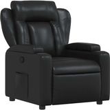 vidaXL Relaxfauteuil Zwart Kunstleer