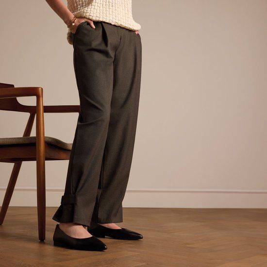 No Stress Dames Zwarte Leren Loafers Maat 40