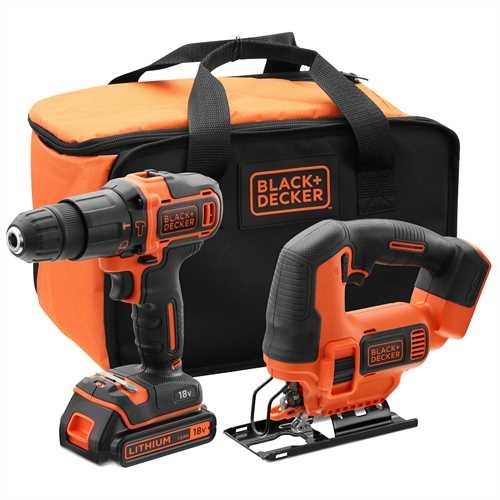 BLACK+DECKER BCK22S1S-QW Klopboormachine - 40 Nm - 25 mm - Zwart/Oranje