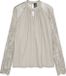 VERO MODA VMMILLA LS LACE TOP JRS NOOS Dames Blouse S Pumice Stone