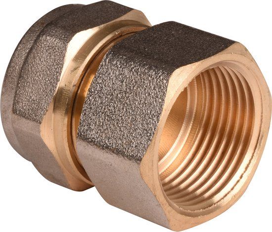 Alu-Pex Compressie fitting 26x3/4" Binnendraad Schroefbus