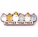 Molang Better Together Unisex Speld - zilverkleurig