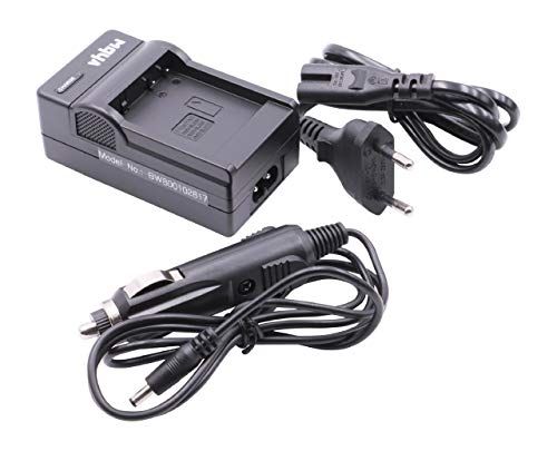 VHBW Oplader compatibel met Leica D-Lux Type 109 camera camcorder action cam-accu - laadstation + autoadapter