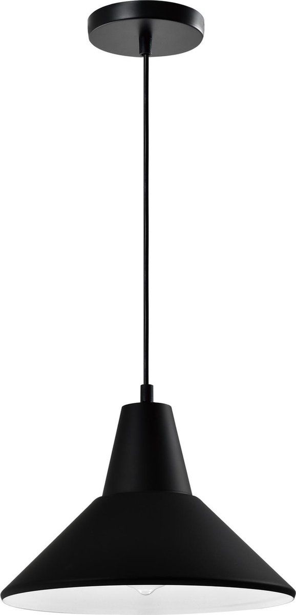 QUVIO Hanglamp retro - Zwart - E27