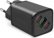 Sbs TETRGANUSB2C65W oplader voor mobiele apparatuur Universeel Zwart AC Snel opladen Binnen