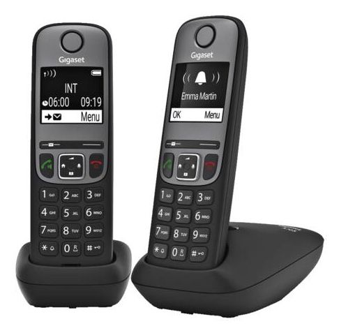 Gigaset A705 Duo - Zwart - Draadloze telefoon - 2 handsets