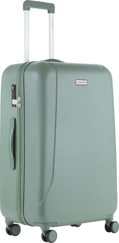 CarryOn Skyhopper Reiskoffer - 78cm TSA Trolley met OKOBAN - Dubbele wielen - Olijf