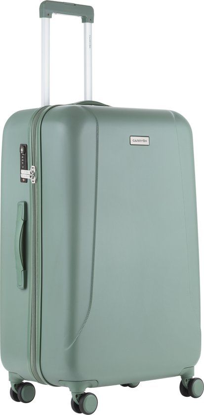 CarryOn Skyhopper Hardcase Reiskoffer 78cm - 85L - Olijf - TSA Slot