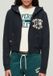 Superdry Athletic Essentials Relaxed Crop Hoodie Dames Eclipse Navy