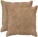 vidaXL - Kussensloop - 2 stuks - HOUTEN - Taupe - 65 x 65 cm - Katoensatijn