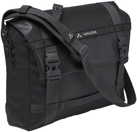 VAUDE Mineo Messenger Bag - Black - 15 inch Laptop Compartment