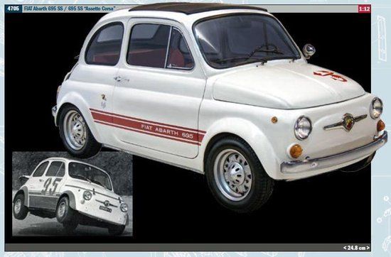 Italeri FIAT Abarth 695SS Assetto Corsa Modelbouwpakket 1:12
