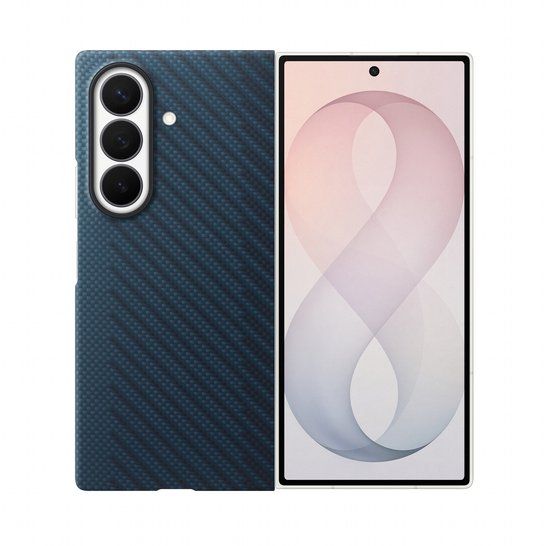 Samsung Galaxy Z Fold8 Ultra Hoesje - Carbon Magnet - Blauw