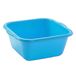 Plasticforte teiltje/afwasbak - vierkant - kunststof - 15 liter - 41 x 39 x 16 cm - Blauw - Schoonmaken