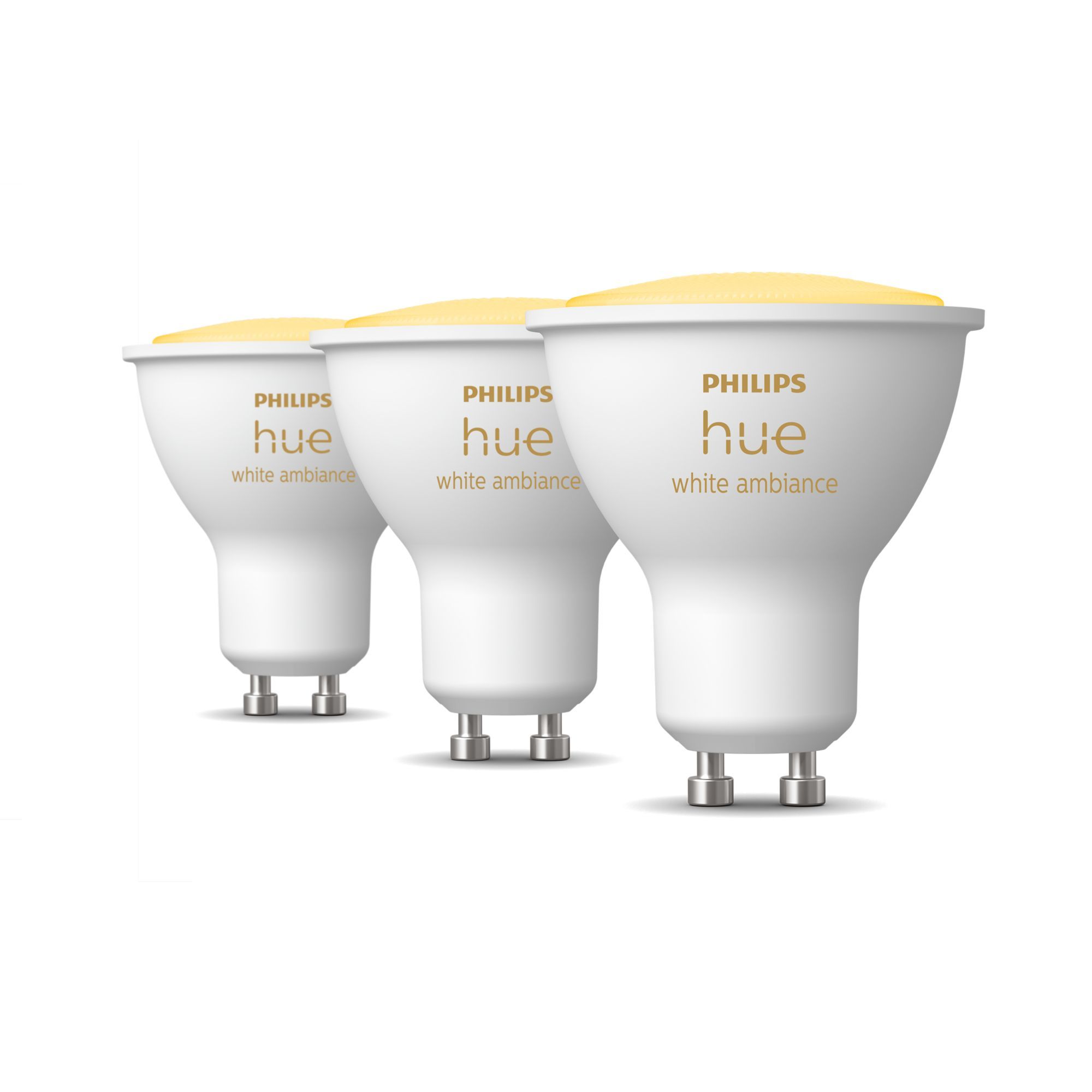Philips Hue White Ambiance GU10 Smart Spot - 3-Pack - Bluetooth