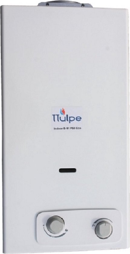 Ttulpe Propaangas-Doorstroomverwarmer Indoor, Gas-Boiler, B-6 P50 Eco, 1.5 V, 256 x 550 x 246 mm, Wit