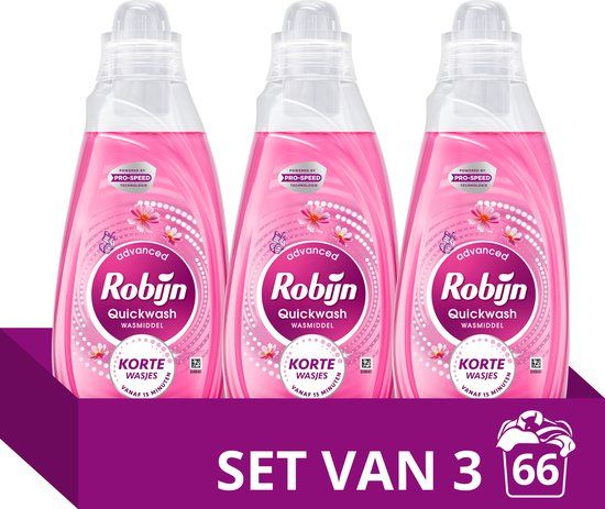 Robijn Advanced Quickwash Vloeibaar Wasmiddel - Sunset Bloom - 66 wasbeurten - Voordeelverpakking