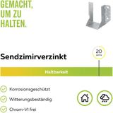Alberts 865658 balkdrager | type A | sendzimir verzinkt | 120 x 190 mm | Set van 10