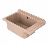 QLS Gootsteen Beige 58x38x27 cm Kunststof