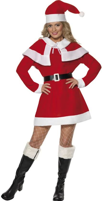 Smiffys Kerstpakje Miss Santa Kerstvrouw verkleedkleding dames maat XL 48/50