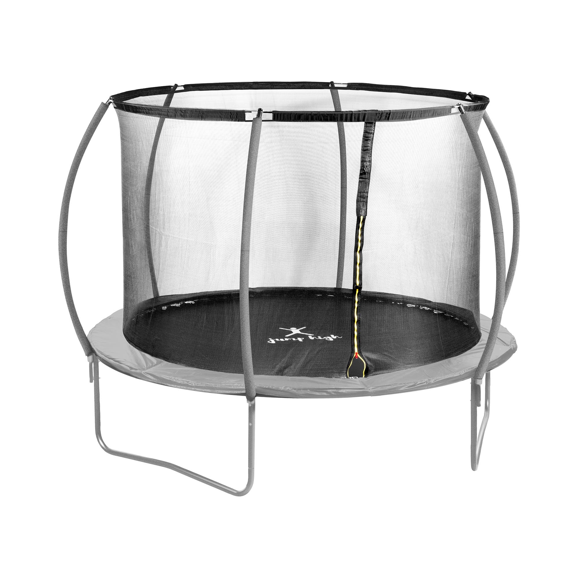 Gymrex Tuintrampoline - Ø 305 x 180 cm - 100 kg - mesh - zwart / grijs