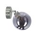 VENETI Rodia Wandlamp - 1x G9, 40W, zilver/grijze glazen kap