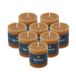 Spaas 8x Rustieke Pillarkaars 70/70 mm 25u, Cognac