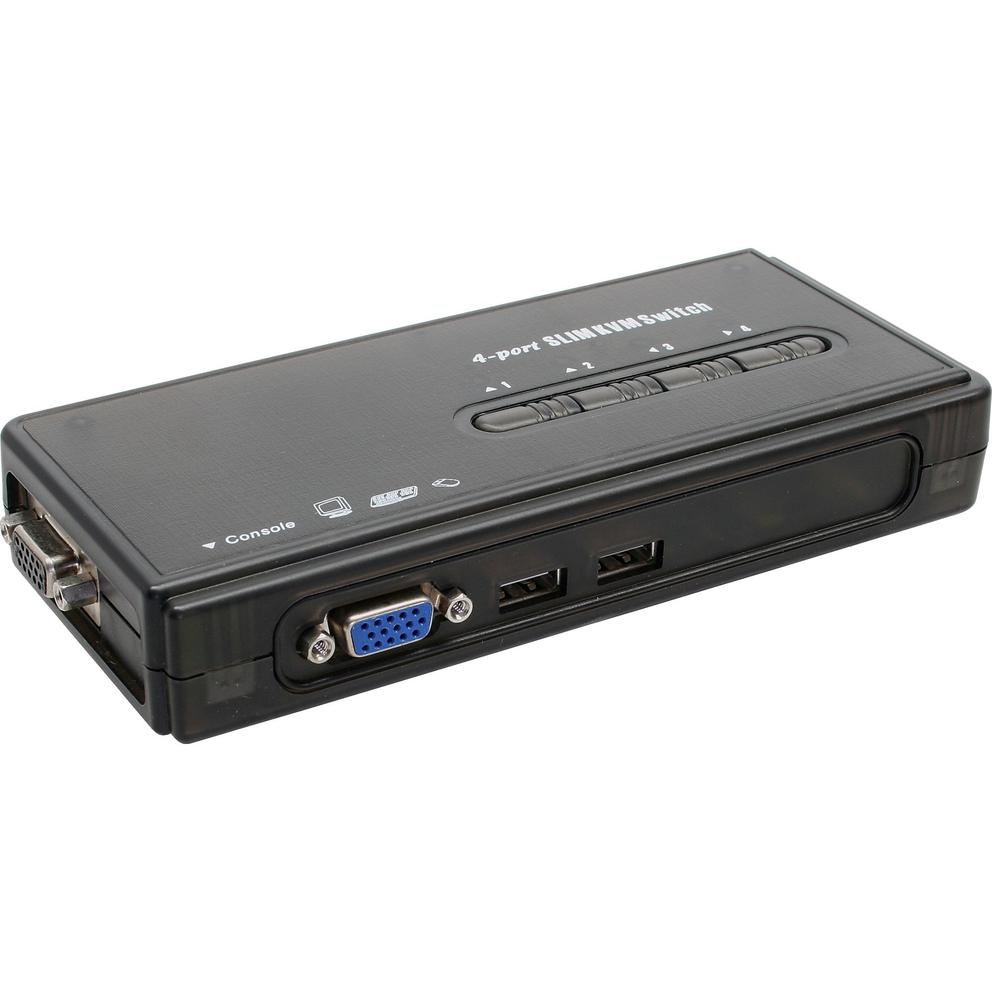 InLine 60614H KVM-switch Zwart