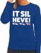 Bellatio Decorations Blauwe sweater met Friese uitspraak It Sil Heve dames - Fryslan elfstedentocht M