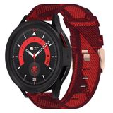 Wigento Samsung Geweven Nylon Band voor Galaxy Watch 6, 5, 4, Normal, Pro, Classic